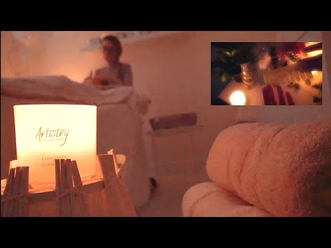 ASMR Dreamy Spa Experience  | Facial & Scalp Massage Jade Comb, Ice Globes | Chels ASMR Collab