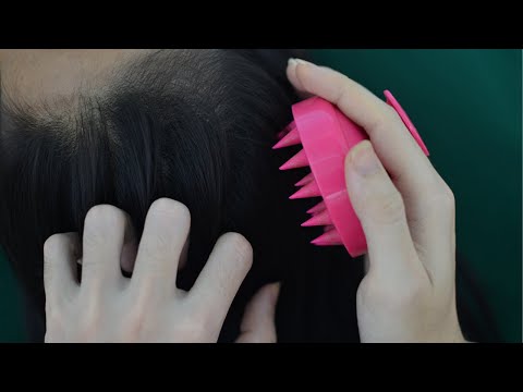 ASMR Relaxing Scalp Massage On Real Person For Rest And Sleep ( No Talking )