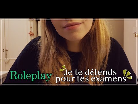 ASMR FRANÇAIS 🌸 ROLEPLAY JE TE DÉTENDS AVANT TES EXAMENS 📖