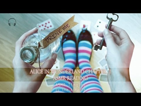 Alice in Wonderland chp1 ★ [ASMR] Reading ★ [Binaural] [Softly spoken]