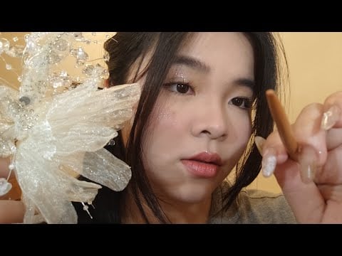 ASMR| Tranças invisíveis | Fazendo seu penteado de casamento 💖