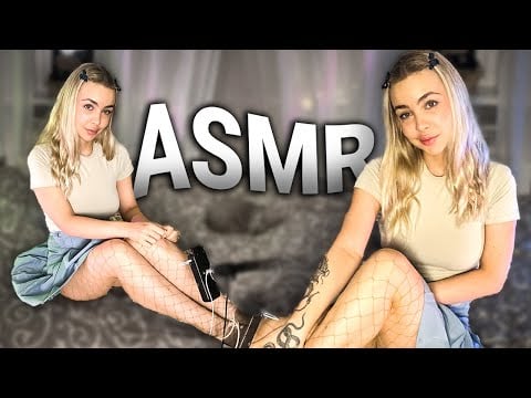 [4K USA ASMR] ASMR Fishnet Stockings Scratching Sounds | No Talking