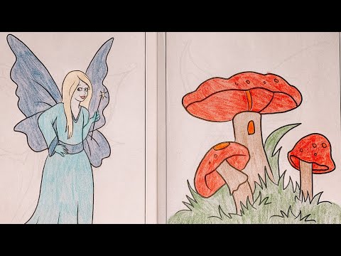 ASMR Coloring Fairies & Mushrooms 🧚‍♀️🍄