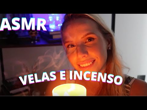 ASMR VELAS E INCENSO TIRANDO SUAS ENERGIAS NEGATIVAS -  Bruna Harmel ASMR