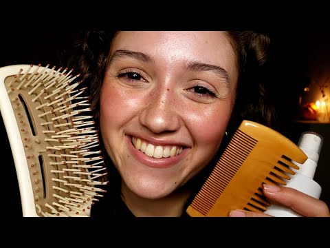 ASMR Hair Brushing & Scalp Massage (For Sleep)