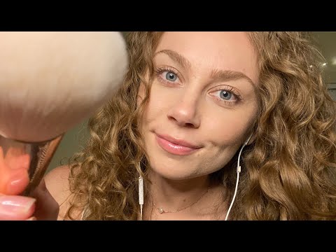 ASMR Personal Attention | Face Brushing | Shirt Scratching