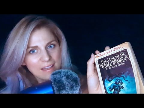 Whispered "Legend of Sleepy Hollow" 🎃 Halloween ASMR  | Reading |  Book Sounds #asmr #asmrsounds