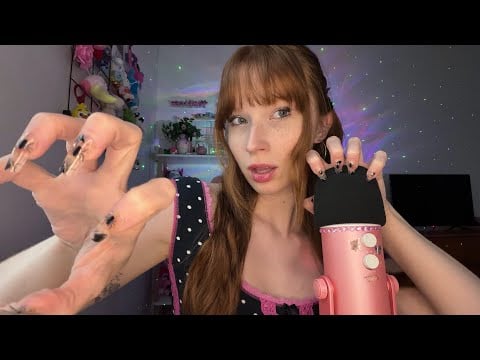 ASMR DEEP FOAM MIC SCRATCHING w/ Hand Movements For DEEP SLEEP