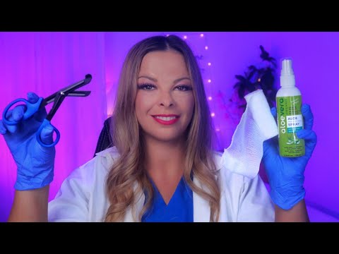 Orvosi Vizsgálat 👩‍⚕️ Napszúrás és Napégés Kezelése  (Magyar ASMR)