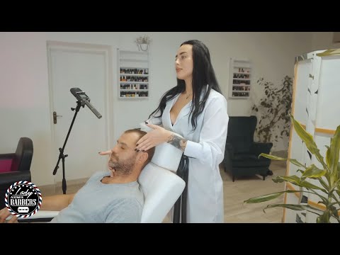 Whispered Embrace ASMR Massage by Barber Lady Helen for Men