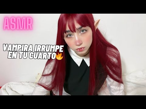 ASMR| VAMPIRA irrumpe en TU CUARTO 😈 (Roleplay)