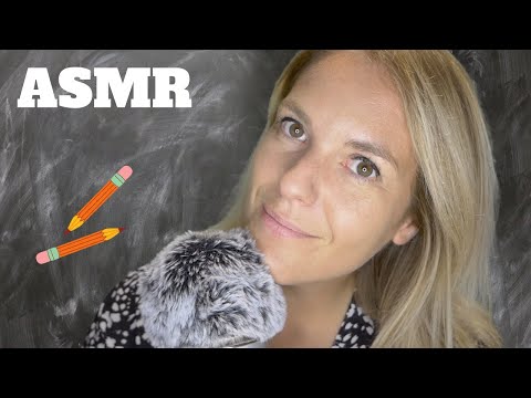 ASMR FR ✏️ Roleplay: Gentille maîtresse te rassure pour la rentrée