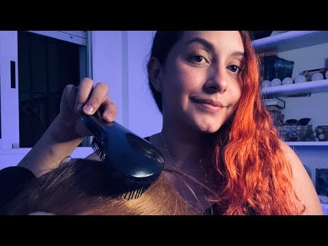 ASMR ✨ ROLEPLAY | TU AMIGA PEINA TU CABELLO CON CUIDADO Y CARIÑO PARA TU CITA ✨♥️