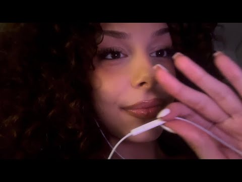 ASMR Up Close Affirmations ♡ lofi, clicky whisper, & facial tracing