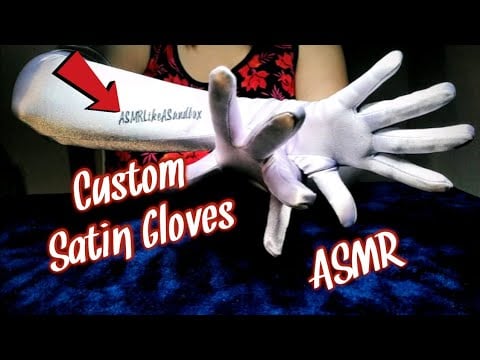 Unboxing 🔸Custom🔸 Satin Gloves ASMR 🧤 Hand Movements + Soft Speaking 