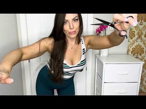 ur mom's friend gives u a haircut and hot shave  | ASMR soft spoken for stress relief