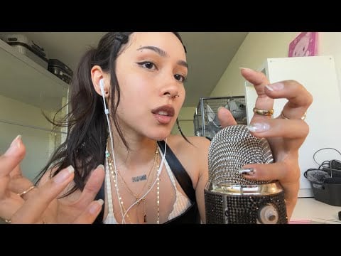 ASMR ☆ Fast & Aggressive Triggers (jewelry sounds, mouth sounds, mic triggers,..)