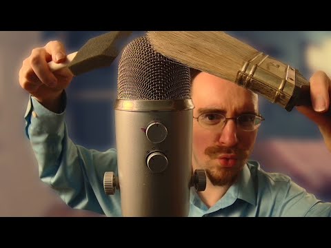 ASMR brushing the !@#$ out of the blue yeti