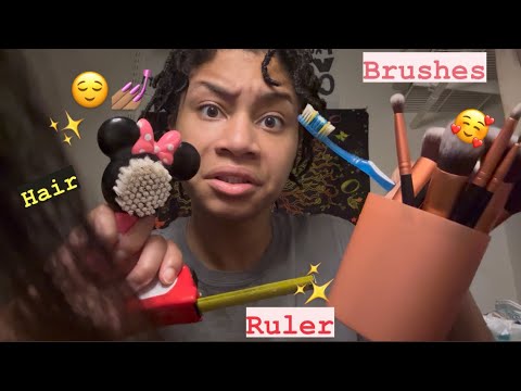 ASMR - Brushing & Measuring Tape (Linda)