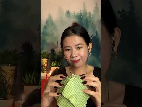 beeswax wrap! anyone else love this sounds too? 😌❤️ #asmr #asmrindonesia #asmrtriggers