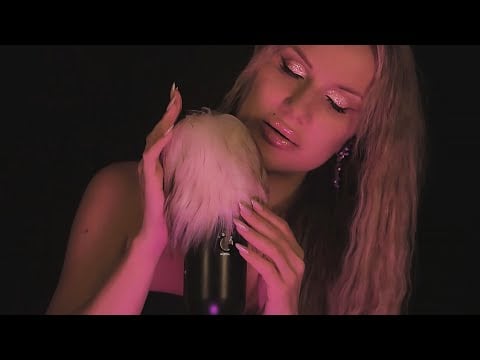 1 Hour ASMR 💙 Ear to Ear Whispering "Shhh..Relax, Sleeeep", Fluffy Mics Scratching, Soft Blowing 💤😴💙