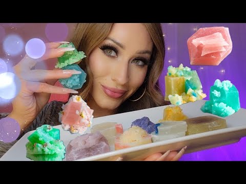 ASMR Edible Crystals GOLDEN LAVA ✨️🌋🍬