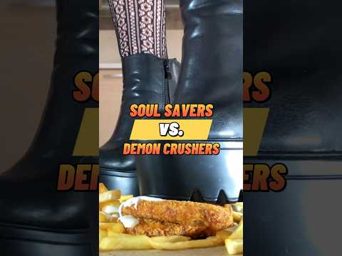 Boots vs. Crispy Fries! Oddly Satisfying Food Crushing! ASMR