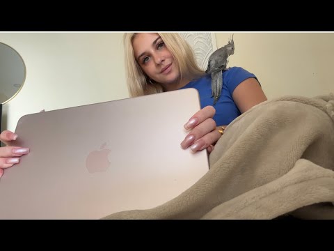ASMR Macbook Tapping, Scratching and Tapping with Bub 🍎 Whispering