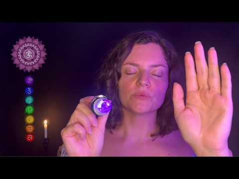 ASMR Reiki Equilíbrio do Chakra Coronário (Sahasrara): Acesse sua Sabedoria Interior | Energia Zen
