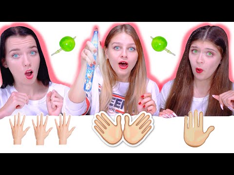 ASMR Candy Race One Hand VS Two Hands VS Three Hands Mukbang