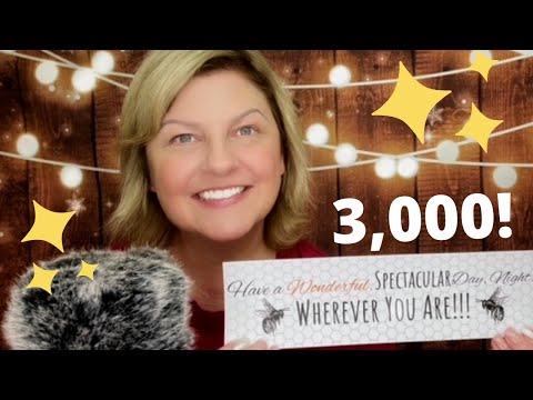 ASMR | Thank you!! 3,000 Subs and ANNOUNCEMENT!!!!! ✨💗🎉🥰 [Ft. Gum Chewing!]