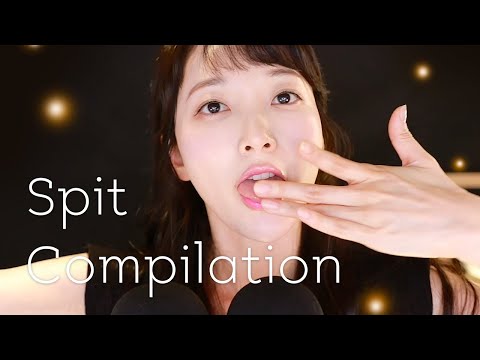 ASMR 낼름 스핏 👅🌟 1시간 모음 ( 호불호 클릭주의 )