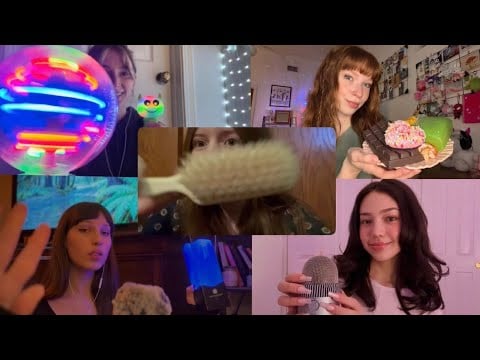 5 asmrtists relax you through your 5 senses! 💖 asmr collab ✨