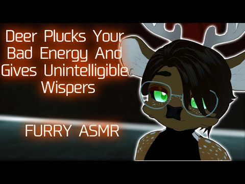 [Furry ASMR] Cute Deer Plucks Your Stress Away (Plucking, Petting, Unintelligible Whispers)