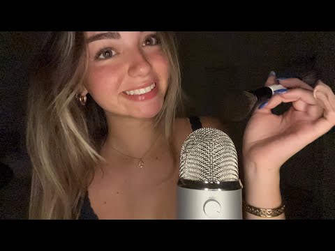 asmr trigger assortment (brushing,scratching,semi-inaudible)