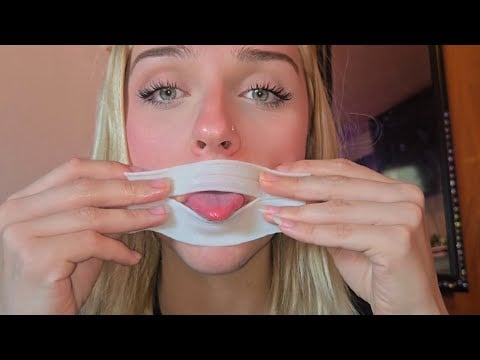 Having a little snack/ mouth sounds asmr 💗