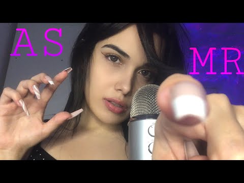 ASMR | TE CUTUCANDO TODINHO (toques na tela, camera touching mouth sounds...)