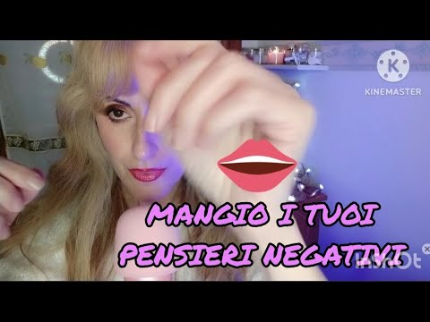 MANGIO I TUOI PENSIERI NEGATIVI👄+ POSITIVE AFFIRMATIONS// ASMR ITA🇮🇹