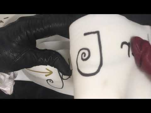LEATHER GLOVES ❤️ H Q🖤  WRITING ✒  [[ASMR]]