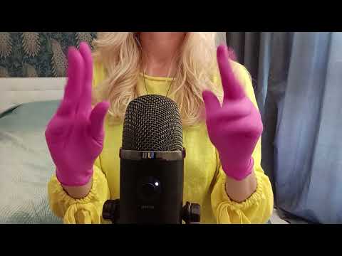 ASMR Pure Tingles:  Pink Gloves  (No Talking)