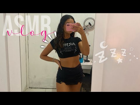 ASMR MINI VLOG | UMA NOITE COMIGO 🩶 autocuidado, gravações