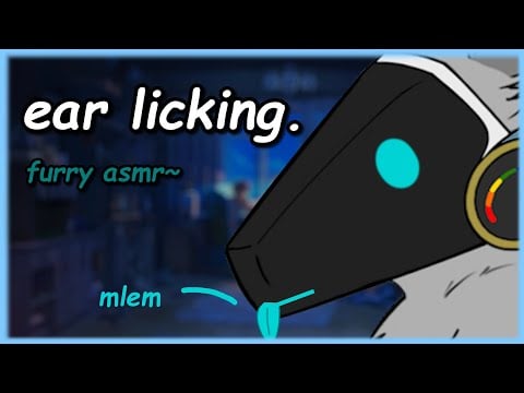[Furry ASMR] protogen licks your ears for 15 minutes (no talking)
