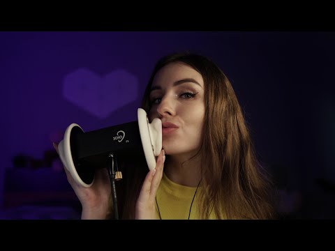 ASMR Ear Licking & Mouth Sounds & Tongue Fluttering