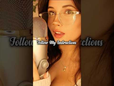 ASMR Girl Ask You To Follow Her Instructions #asmr #asmrmouthsounds #asmrwhispering #asmrsounds