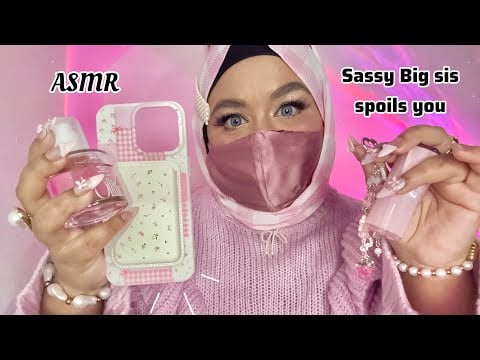 Sassy big sis bought you girly stuff 💕cheering you up personal Attention ASMR 💤