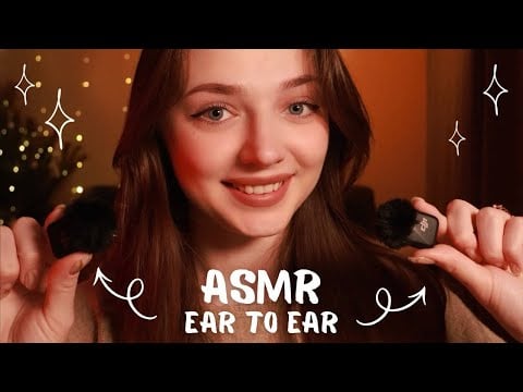 Relaxing ear-to-ear ASMR 🥰