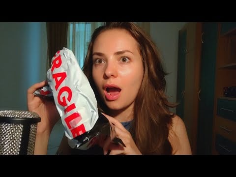 ASMR: mystery unboxing 🫣 (lots of crinkles and tapping)