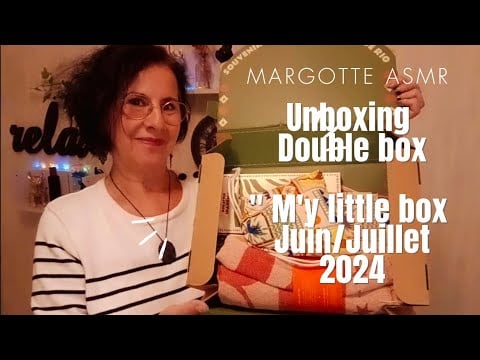 Asmr français Unboxing   " M'y little box " double box Juin/Juillet 2024