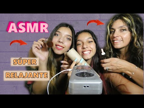 ASMR - SONIDOS PEDIDOS POR USTEDES!! COSQUILLOSO Y RELAJANTE ft. MI HERMANA Y MAMÁ - TASCAM | SOFIWI