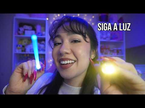 ASMR | Siga Minhas Instruções de LUZ (comandos com light triggers)